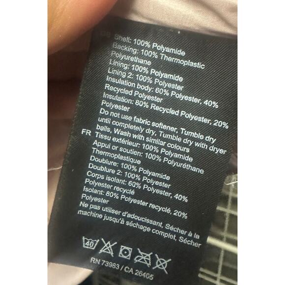 Helly Hansen Adore Puffy Jacket Violet Women's Full Zip Snap Button Size SP - Picture 7 of 9